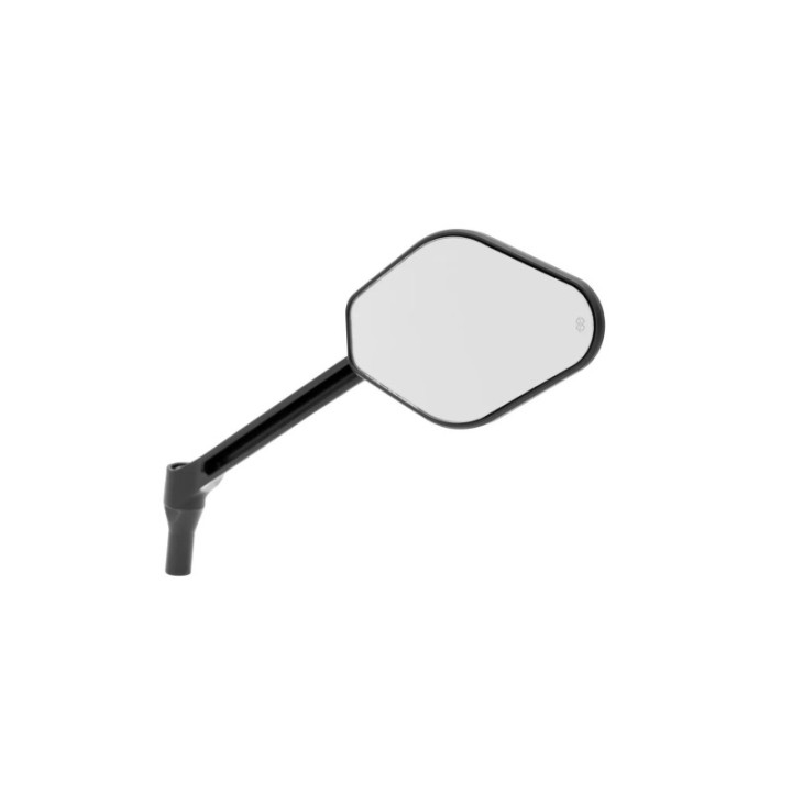 Gilles Tooling Mirror Adjustable Long Stem Black & Gold Right