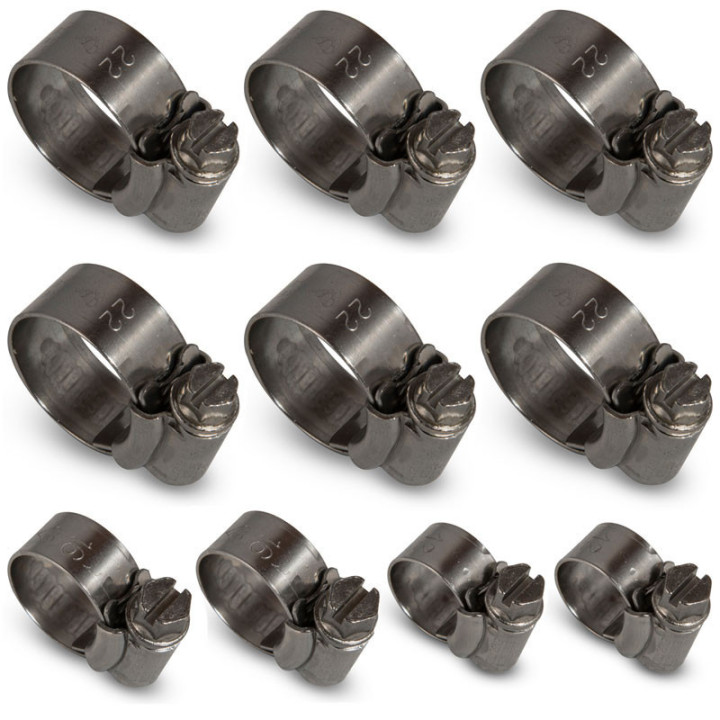 Samco Sport APRILIA  Nerūsējošā tērauda, dzesēšanas šķidruma cauruļu, skavu komplekts CKAPR-8