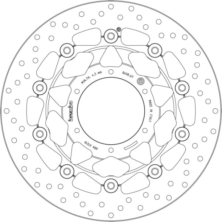 HONDA Bremžu Diski ORO 78B40867