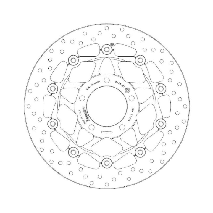 TRIUMPH Bremžu Diski ORO 78B40881