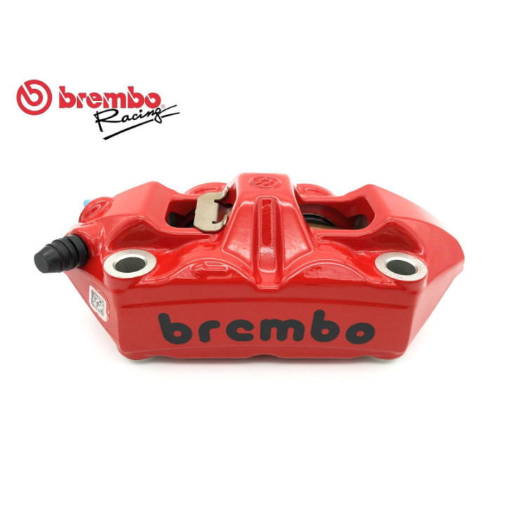 Brembo M4 100mm Bremžu Suports Sarkans/Melns Kreisā Puse