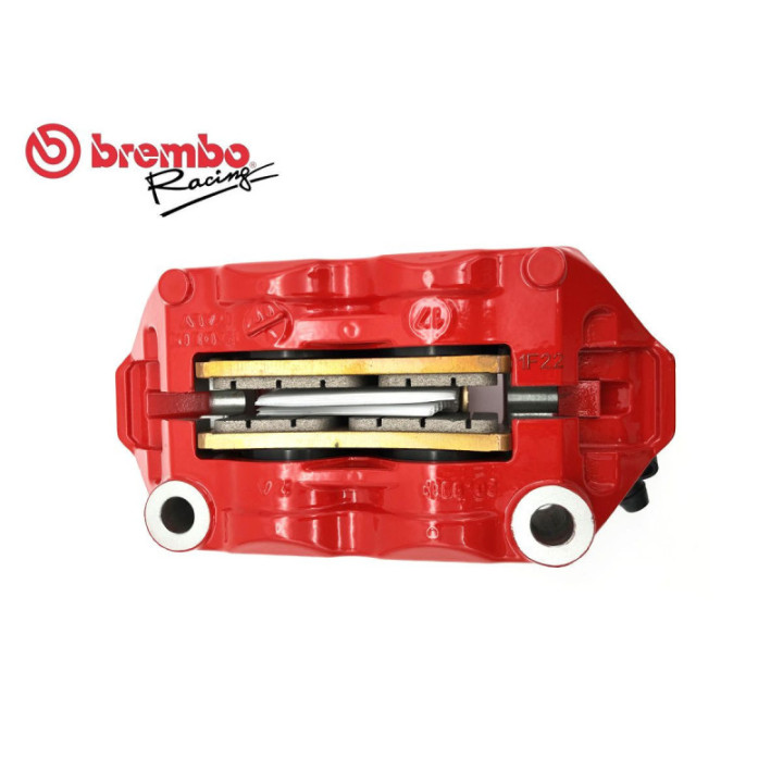 Brembo M4 100mm Bremžu Suports Sarkans/Melns Kreisā Puse