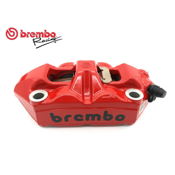 Brembo M4 100mm Bremžu Suports Sarkans/Melns Labā Puse