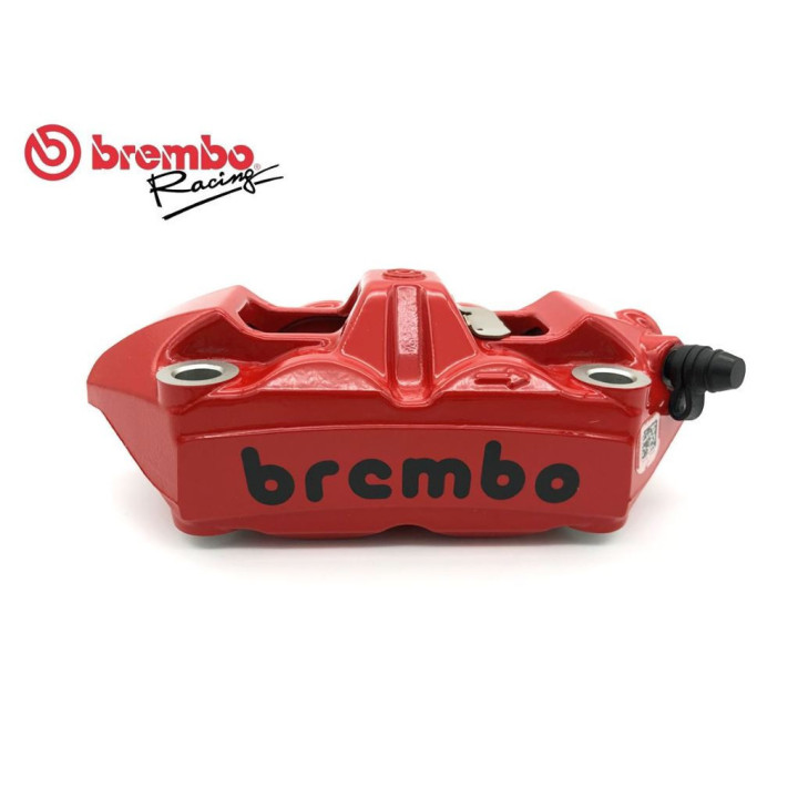 Brembo M4 100mm Bremžu Suports Sarkans/Melns Labā Puse