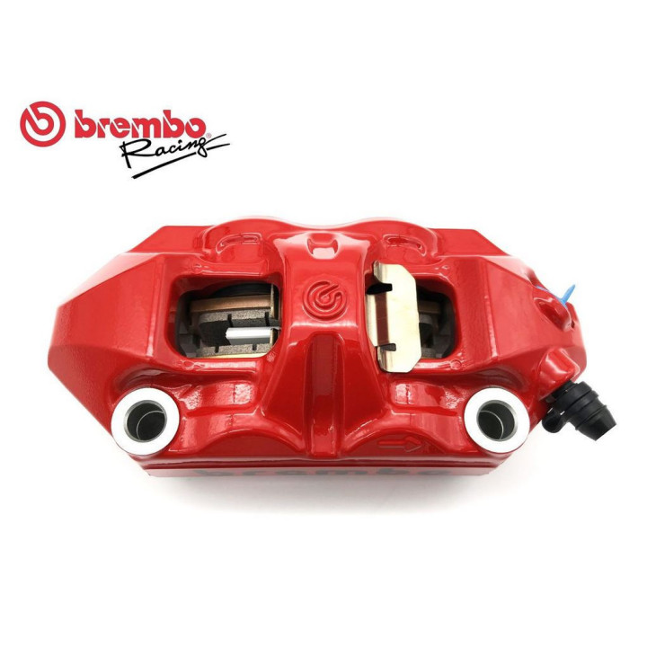 Brembo M4 100mm Brake Caliper Red/White Left