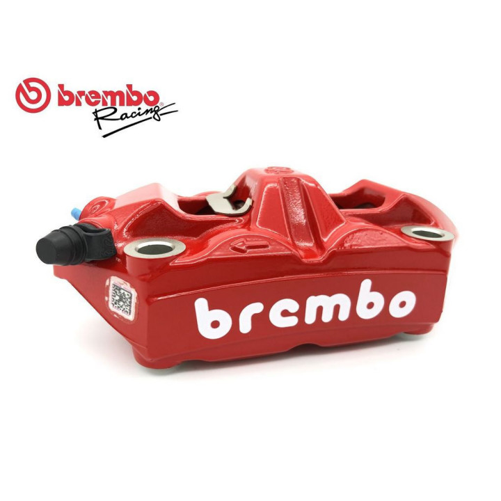 Brembo M4 100mm Brake Caliper Red/White Left