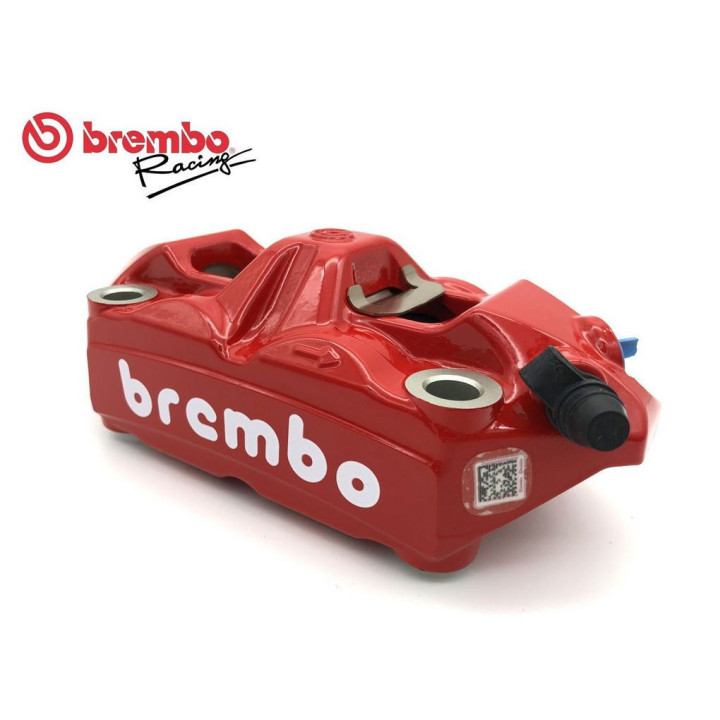 Brembo M4 100mm Bremžu Suports Sarkans/Balts Labā Puse