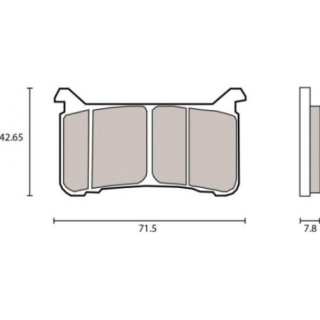 Brembo Z04 107A48610 Bremžu uzliku komplekts