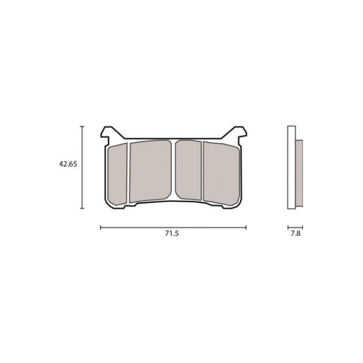 Brembo Z04 107A48610 Bremžu uzliku komplekts