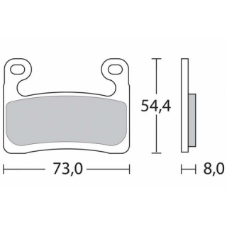 Brembo Z04 107A48611 Bremžu uzliku komplekts