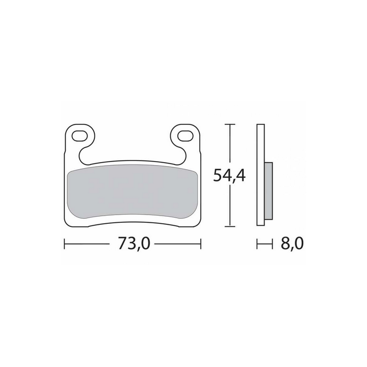 Brembo Z04 107A48611 Bremžu uzliku komplekts