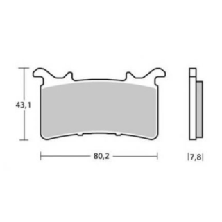 Brembo Z03 107A48624 Bremžu uzliku komplekts