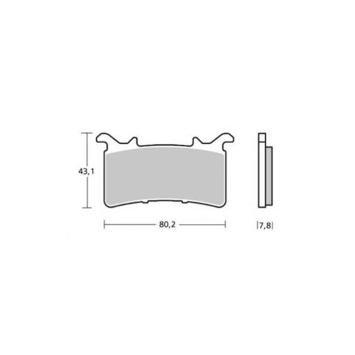 Brembo Z03 107A48624 Bremžu uzliku komplekts