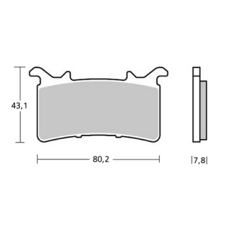 Brembo Z04 107A48634 Bremžu uzliku komplekts