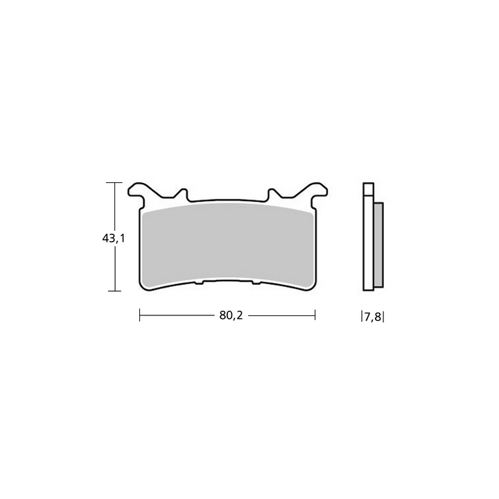 Brembo Z04 107A48634 Bremžu uzliku komplekts