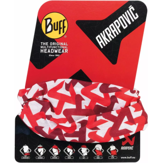 Akrapovič Buff Melns ar Sarkanu Logo