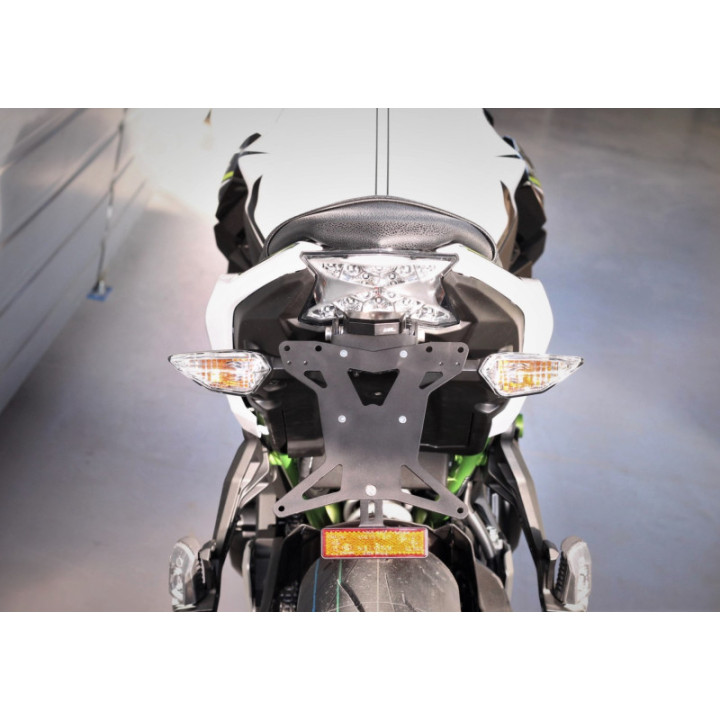 MG Biketec Mazais numura kronšteins Kawasaki Ninja 650 2017-2022