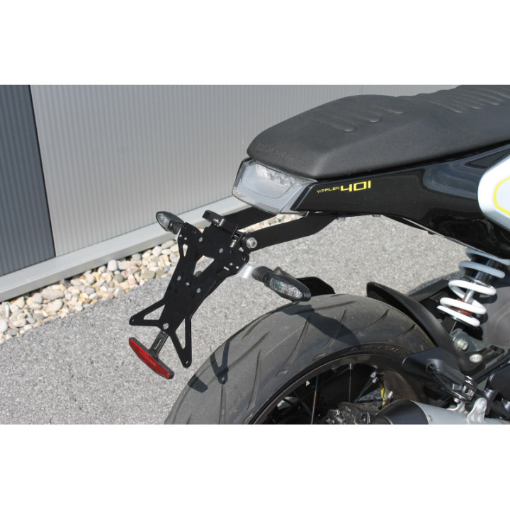 MG Biketec Mazais numura kronšteins Husqvarna Svartpilen 401 2018-2019