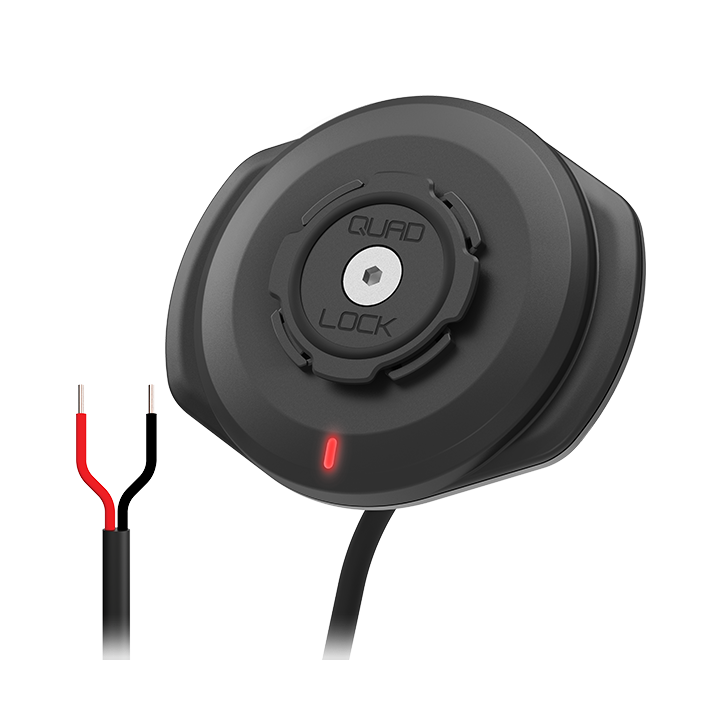 Quad Lock 12-24V ūdensnecaurlaidīga bezvadu uzlādes galviņa