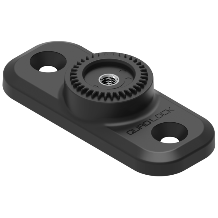 Quad Lock 360 pamatne — plakans taisnstūris ar 2 caurumiem