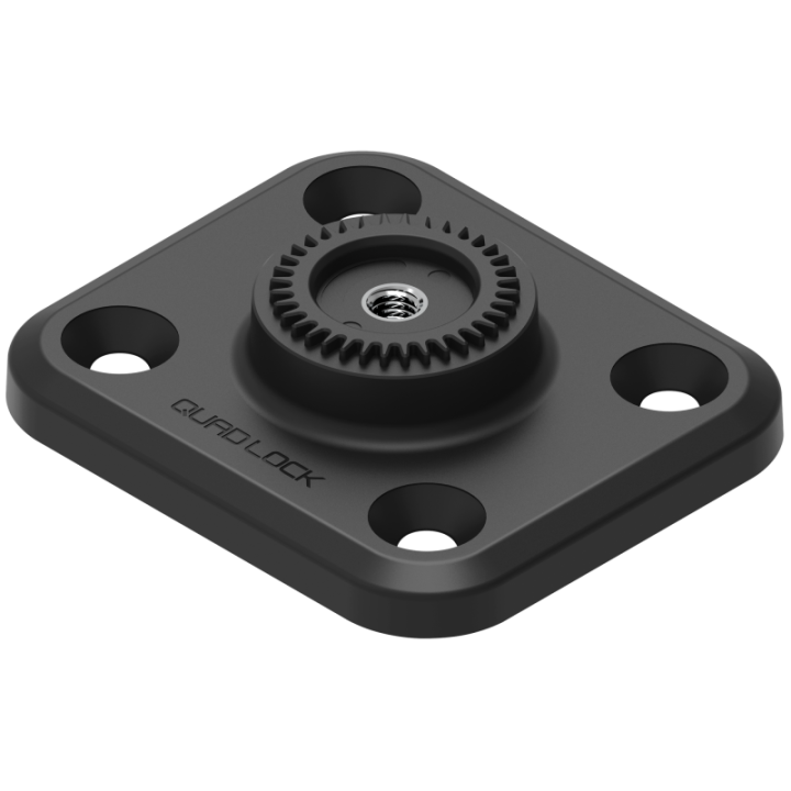 Quad Lock 360 pamatne — plakans taisnstūris ar 4 caurumiem