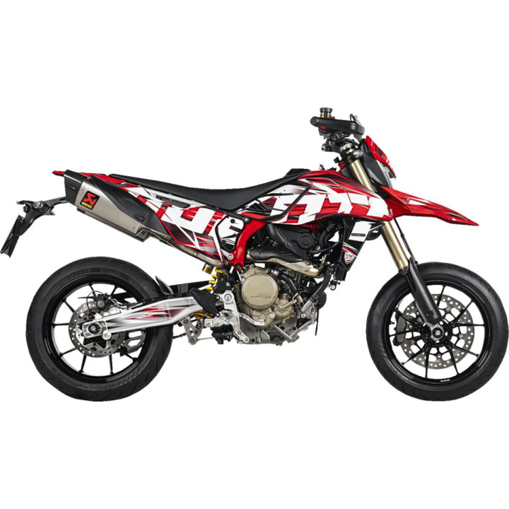 Izputējs priekš Ducati Hypermotard Titanium Akrapovic S-D6SO2-HAPLT