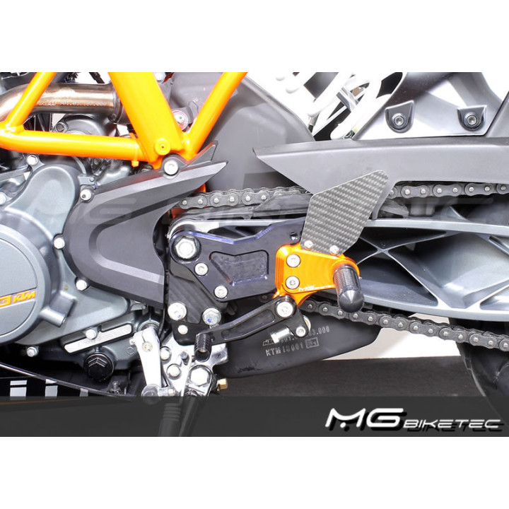 MG Biketec Rearsets KTM RC  125 2014-2016