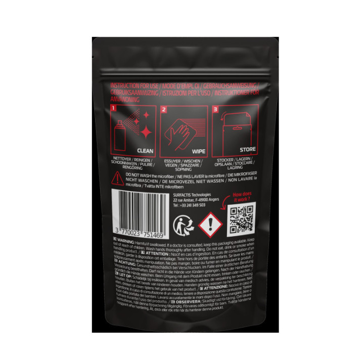 Visiofog antifog mikrošķiedras salvete