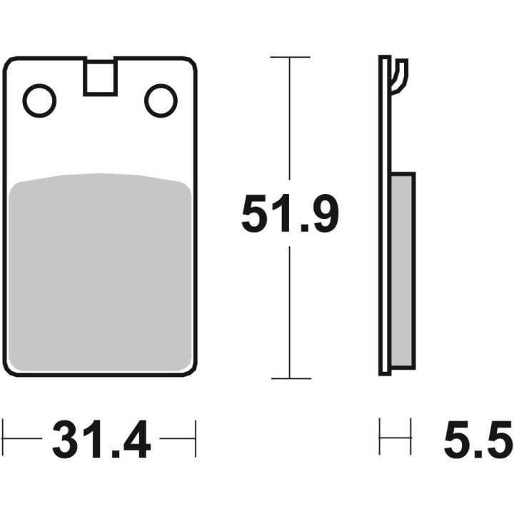 SBS Ceramic bremžu uzlikas  132HF