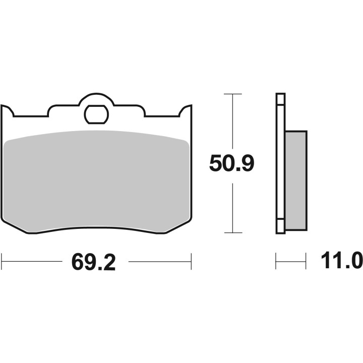 SBS Carbon bremžu uzlikas  662H.CT