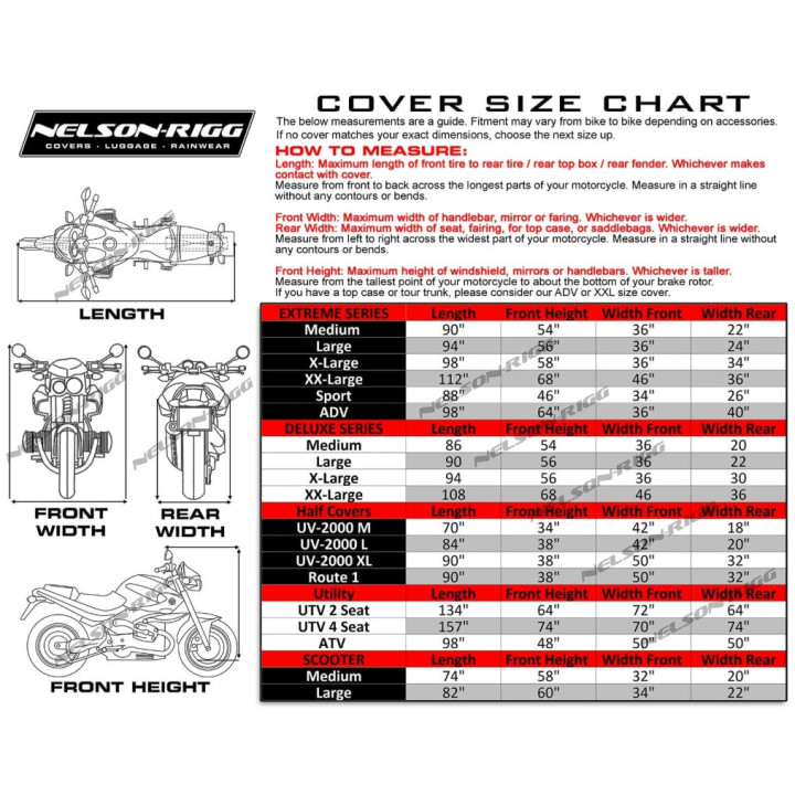Nelson Rigg Defender Extreme Sport Bike pārvalks
