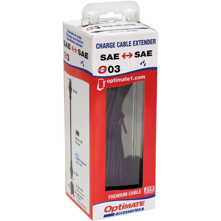 OptiMate Charger Cable Extension 180cm