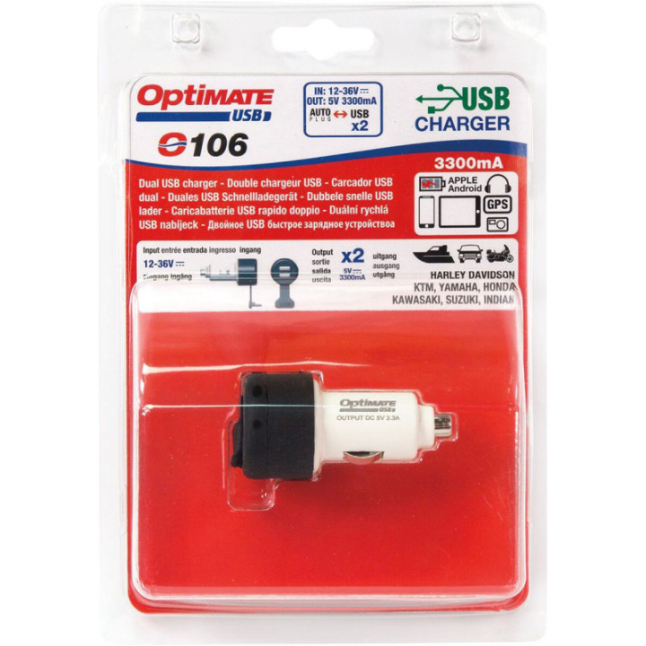 OptiMate Dual USB Fast Charger