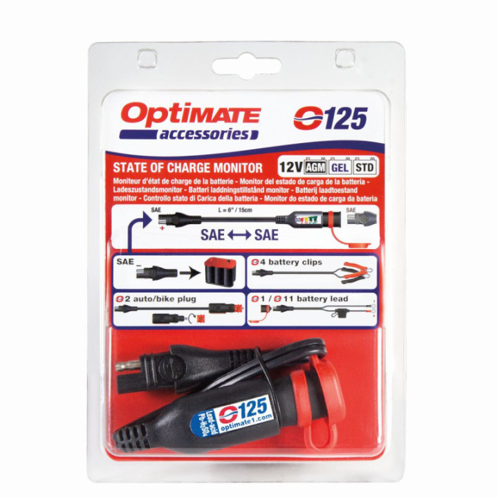 OptiMate Battery Quick Connector, Charge Monitor O-125