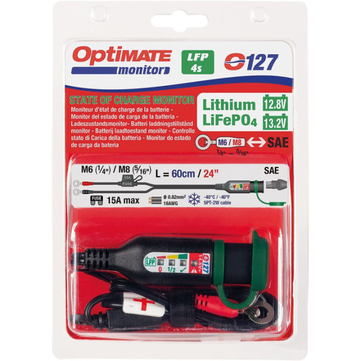 OptiMate Battery Quick Connector, Lithium Monitor O-127