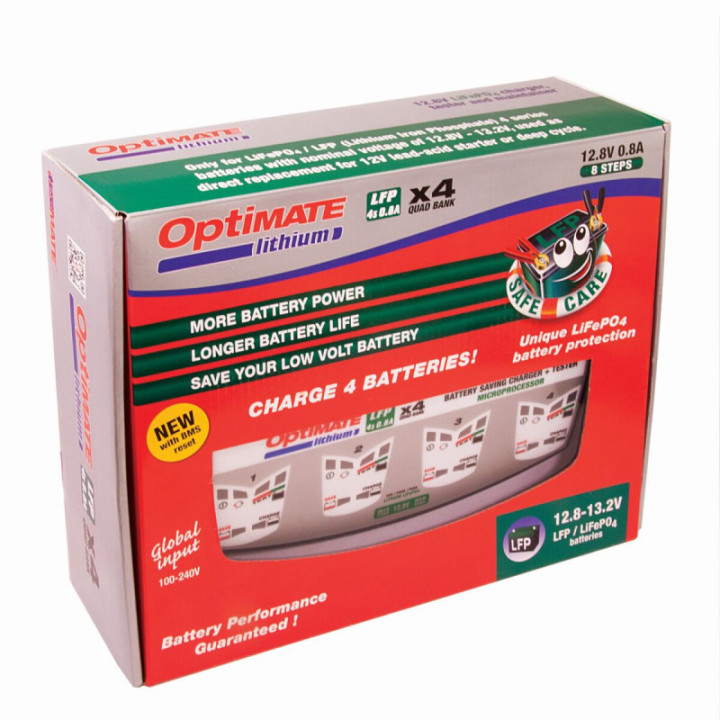 OptiMate Lithium LFP 4S 0.8A Four Bank