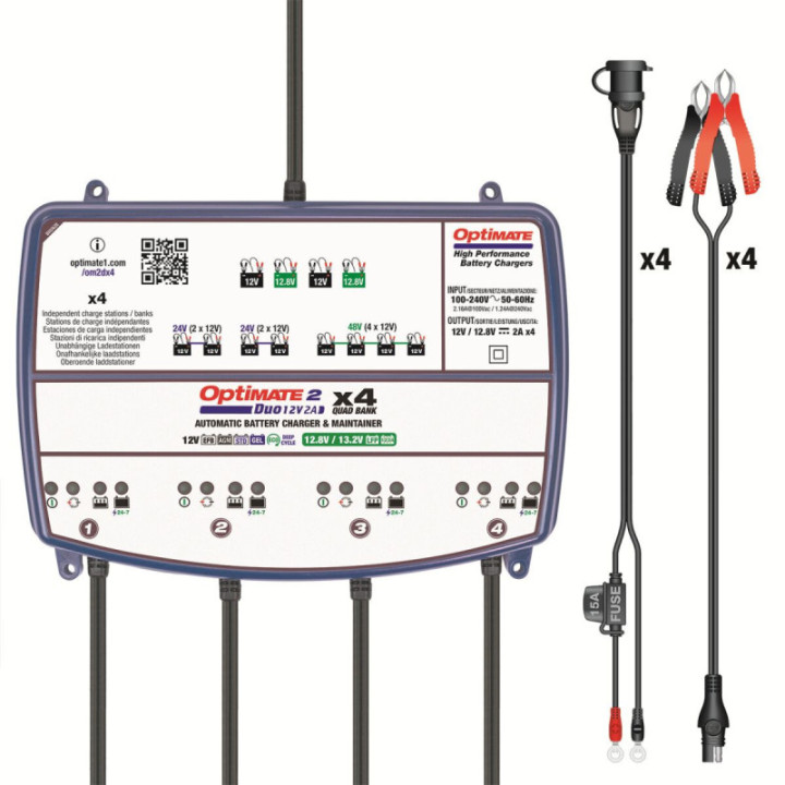 OptiMate 2 DUO Four bank