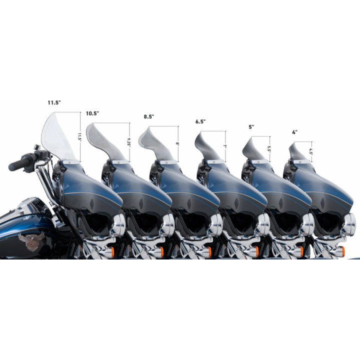 Flare Vējstikls 6.5 Melns FLHT, FLHX 1996-2013