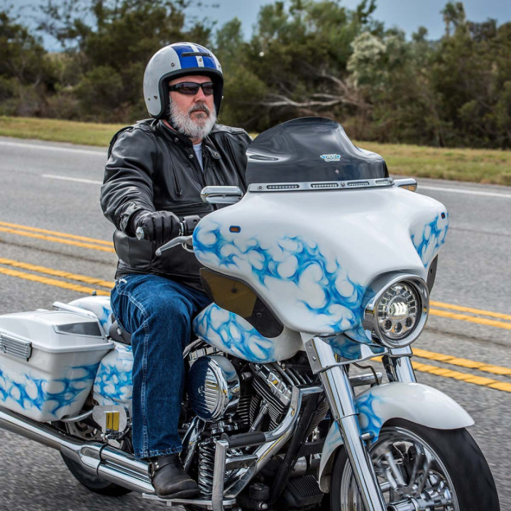 Flare Vējstikls 8.5 Melns FLHT, FLHX 1996-2013