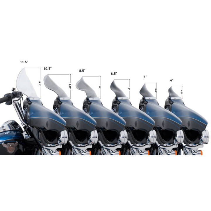 Flare Vējstikls 4 Fluo Dzeltens FLHT, FLHX 2014-2023