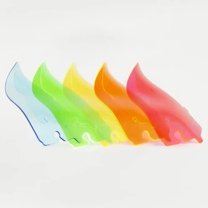 Flare Vējstikls 4  Fluo Zils FLHT, FLHX 2014-2023