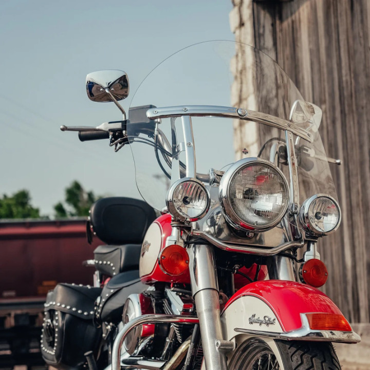 Flare Windshield 17 Clear Softail 1986-2017