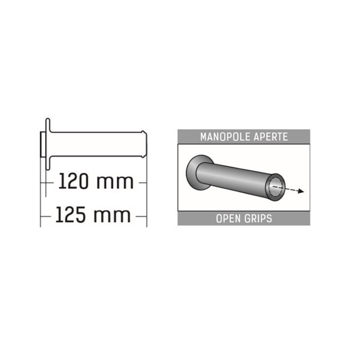 Domino MotoGP Grips (Grey/Black)