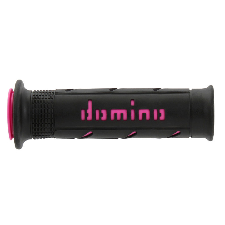 Domino Road-Racing stūres rokturi Melni/Fuksija