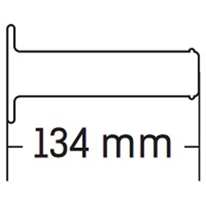 Domino Honda stūres rokturi, ar slēgtu galu, 134mm