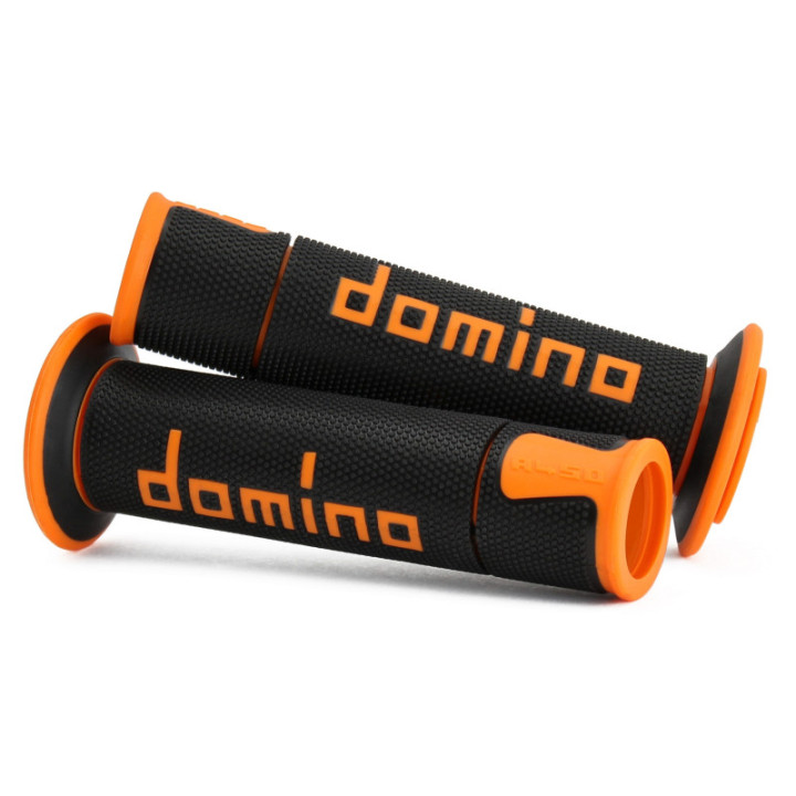 Domino Racing stūres rokturi, krāsa: Oranža/Melna