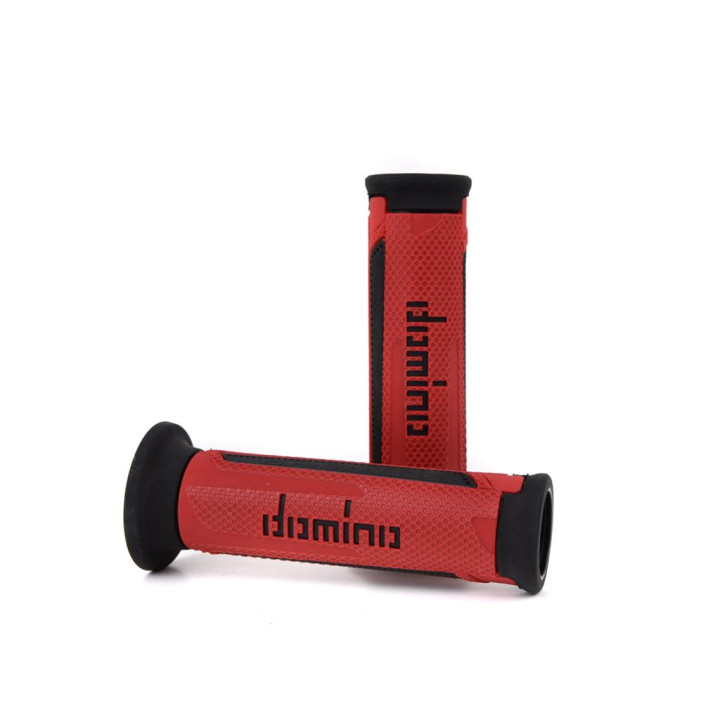 Domino Touring stūres rokturi Sarkani/Melni