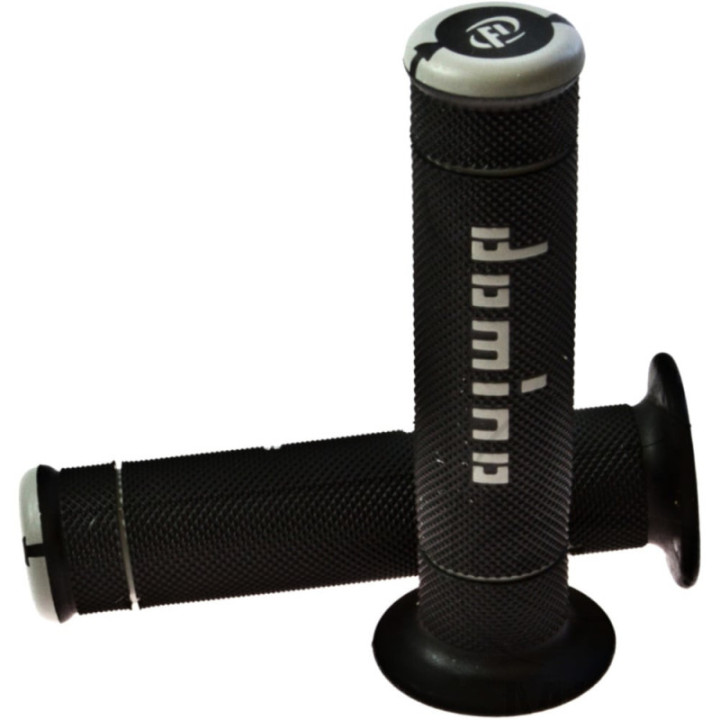 Domino Trial stūres rokturi Melni/Pelēki