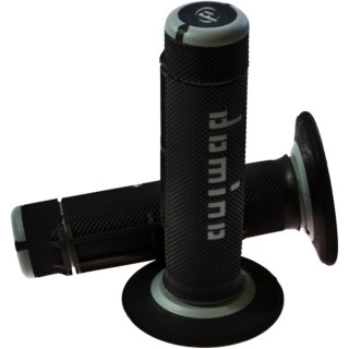 Domino Off-Road stūres rokturi Melni/Pelēki