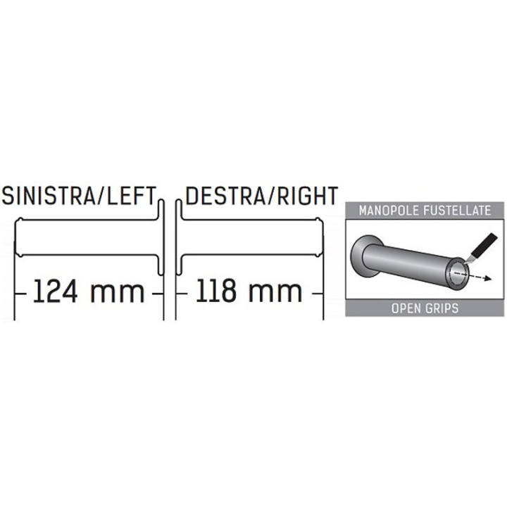 Domino Suzuki stūres rokturi